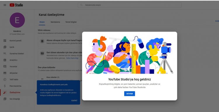 Youtube Kanalınızı Özelleştirin